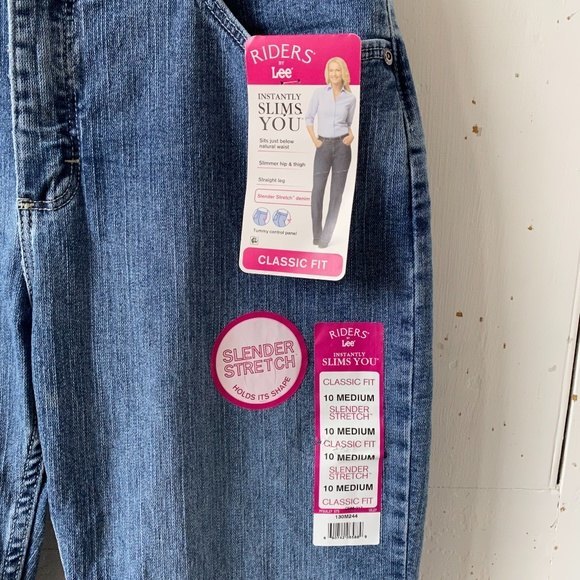 Riders Lee Classic Fit Slender Stretch Jeans 10 M - Picture 6 of 11